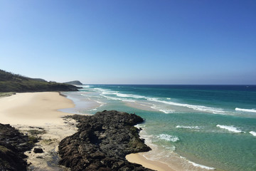 Fototapeta na wymiar beach on Fraser Island