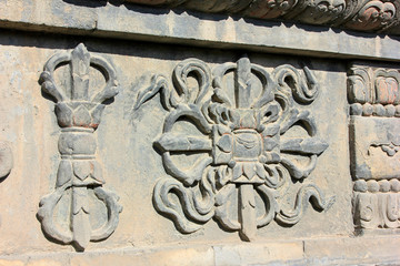 Rock carvings in the Five Pagoda Temple, China