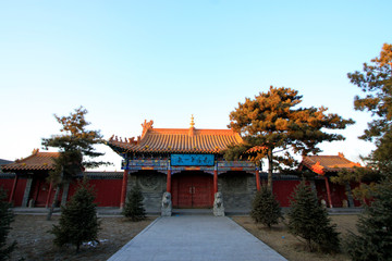 Gate of DaZhao Temple in Hohhot city, Inner Mongolia autonomous region, China