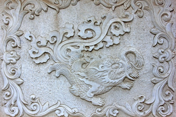 White marble sculpture