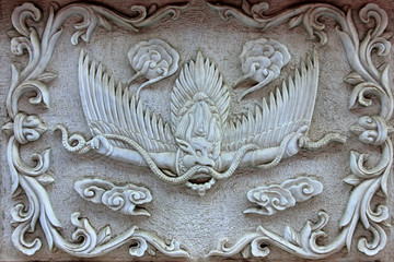 White marble sculpture