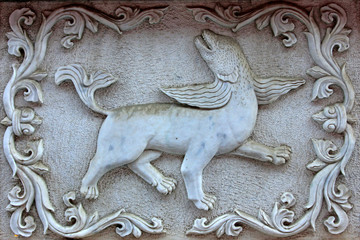 White marble sculpture