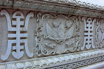 White marble sculpture