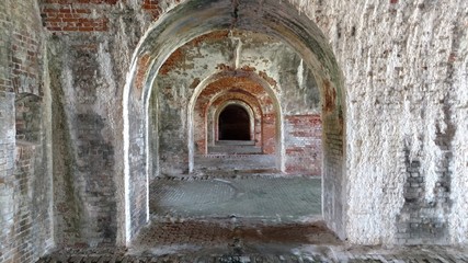 Fototapeta na wymiar Interior of fortress 