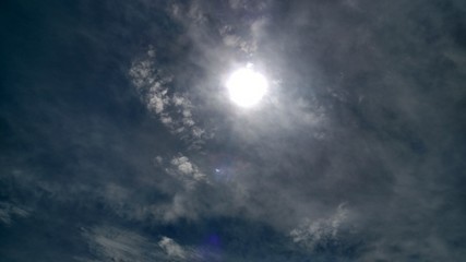 dramatic sky with clouds