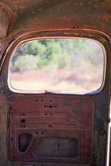 old car door