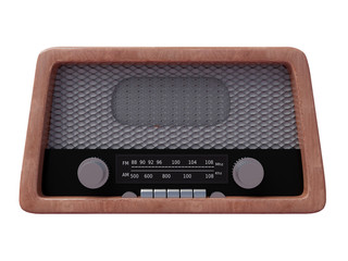 radio  old object 3d render