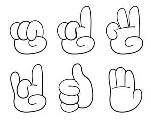 Funny cartoon Gestures