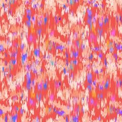 Ikat seamless pattern. Fancy textile design. Vector illustration in ethnic style