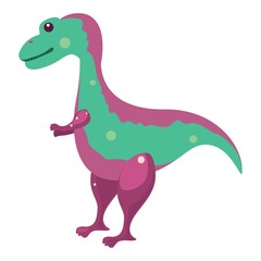 Funny illustration of a dinosaur
