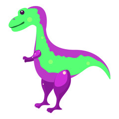 Funny illustration of a dinosaur