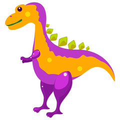 Fototapeta premium Funny illustration of a dinosaur