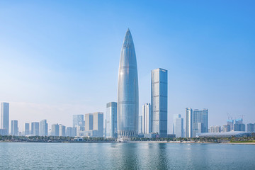 Obraz premium Shenzhen Bay Houhai CBD Building Skyline