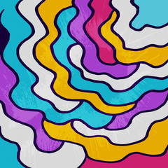 beautiful color abstract pattern illustration of graffiti