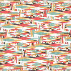 Fototapeta na wymiar colored squares abstract geometric background illustration grunge effect