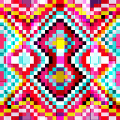 small bright colored polygons seamless geometric background