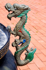Dragon sculpture on the incense burner