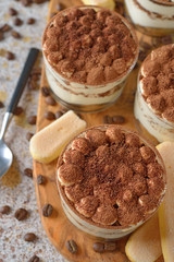 Traditional Italian dessert tiramisu