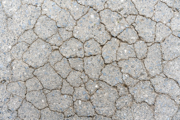 Old crack road concrete floor texture. Perfect for background.