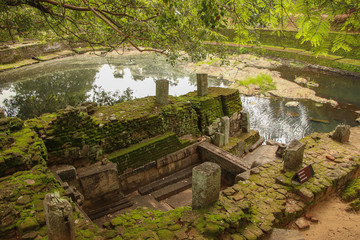 Fototapeta na wymiar Ruins of Old Castle Polonnaruwa Sri Lanka