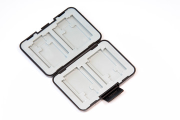 Plastic box on a white background