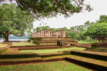 Ruins of Old Temple in Polonaruwa Sri Lanka