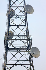 Cable television transmission tower
