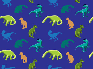Dinosaurs Wallpaper Vector Illustration 18