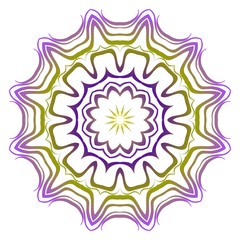 Vector Floral mandala. Vintage decorative elements. Vector illustration