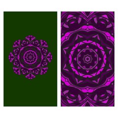 Modern Vector Template With Tribal Mandalas. For Brochure, Flyer, Cover, Magazine.