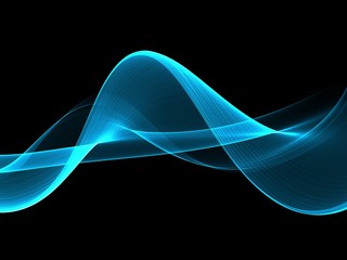 Abstract Soft Color Blue Wave Background