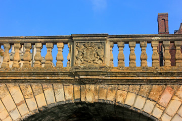 Fototapeta premium Clare bridge above River Cam, Cambridge, UK.