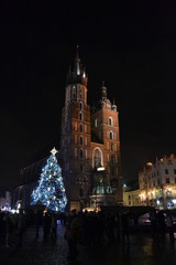 Fototapeta na wymiar New year's eve in Krakow