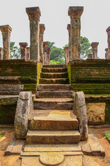Ruins of Entrance to the Castle at Polonnaruwa Sri Lanka