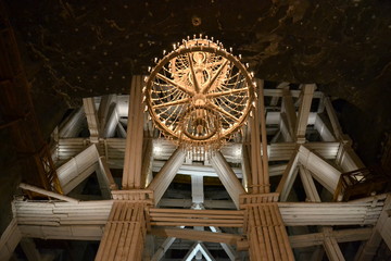 The salt mine in Wieliczka