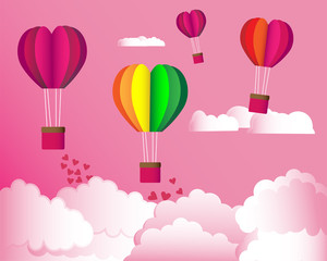 balloons in the sky