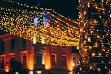 Tbilisi, Georgia. Christmas light