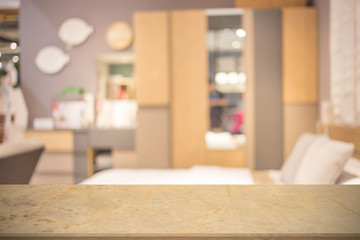 Defocus background of bedroom interior