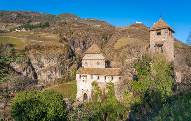 Fototapeta na wymiar Castel Roncolo near Bolzano, in the region of Trentino Alto Adige, in Italy.