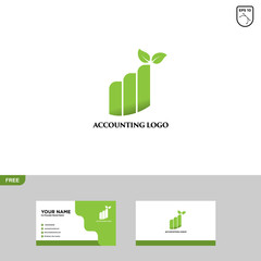 Accounting Logo Template and Business Card