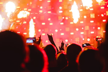 hands of people at the concert
