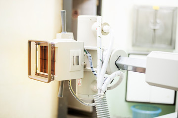 Naklejka premium X-ray room in a hospital.