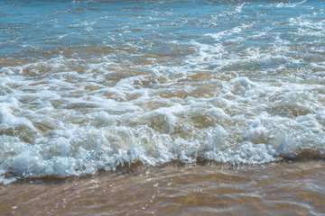 Ocean waves close up