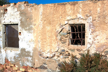 Broken old stone house.