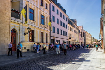 Touristen in Wittenberg