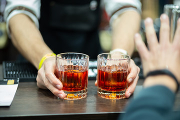 Two glasses of whiskey