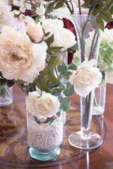 Wedding flowers in marriage hotel