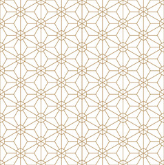 Beautiful Seamless japanese pattern kumiko for shoji screen, great design for any purposes. Japanese pattern background vector. Japanese traditional wall, shoji.Fine lines.