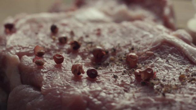 Piece of raw fresh steak