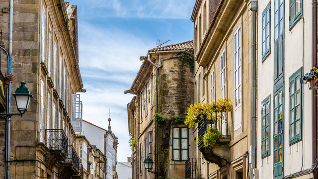 Architecture In Santiago De Compostela, Spain